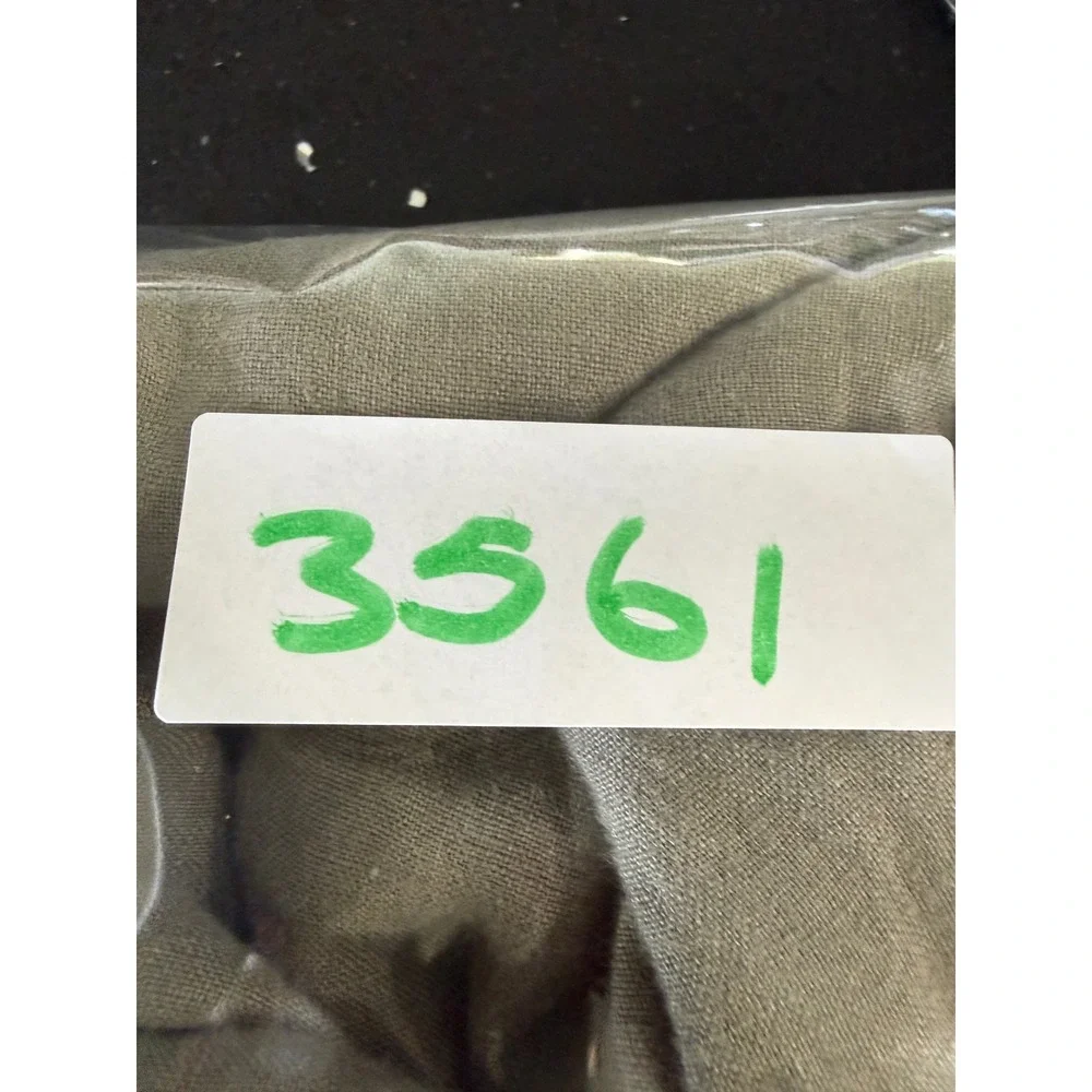 Everlane Women Olive Green Linen Button Front Wide Leg Jumpsuit Size 0 Tie Back
